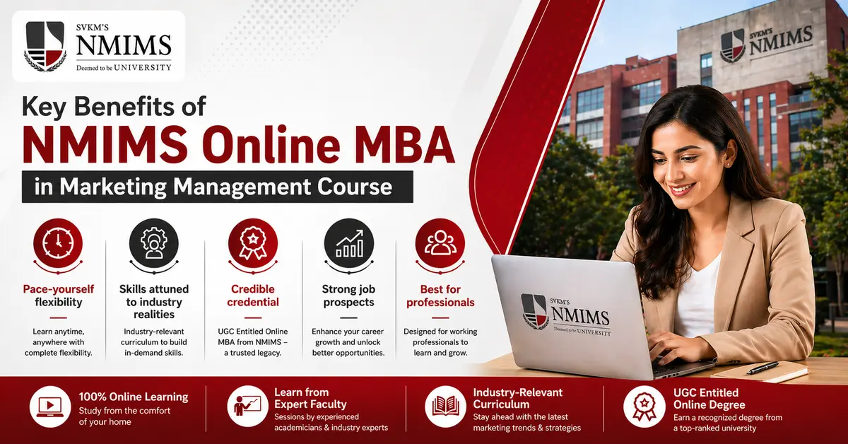 Benefits of NMIMS Online MBA in Marketing Management Course